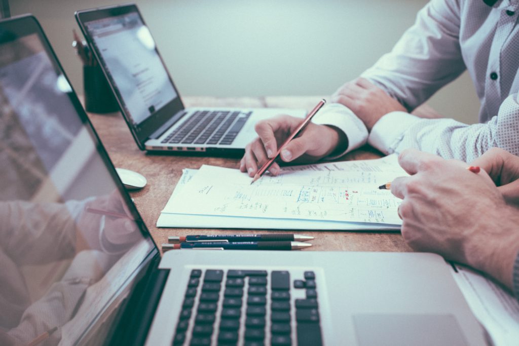 two accountants working